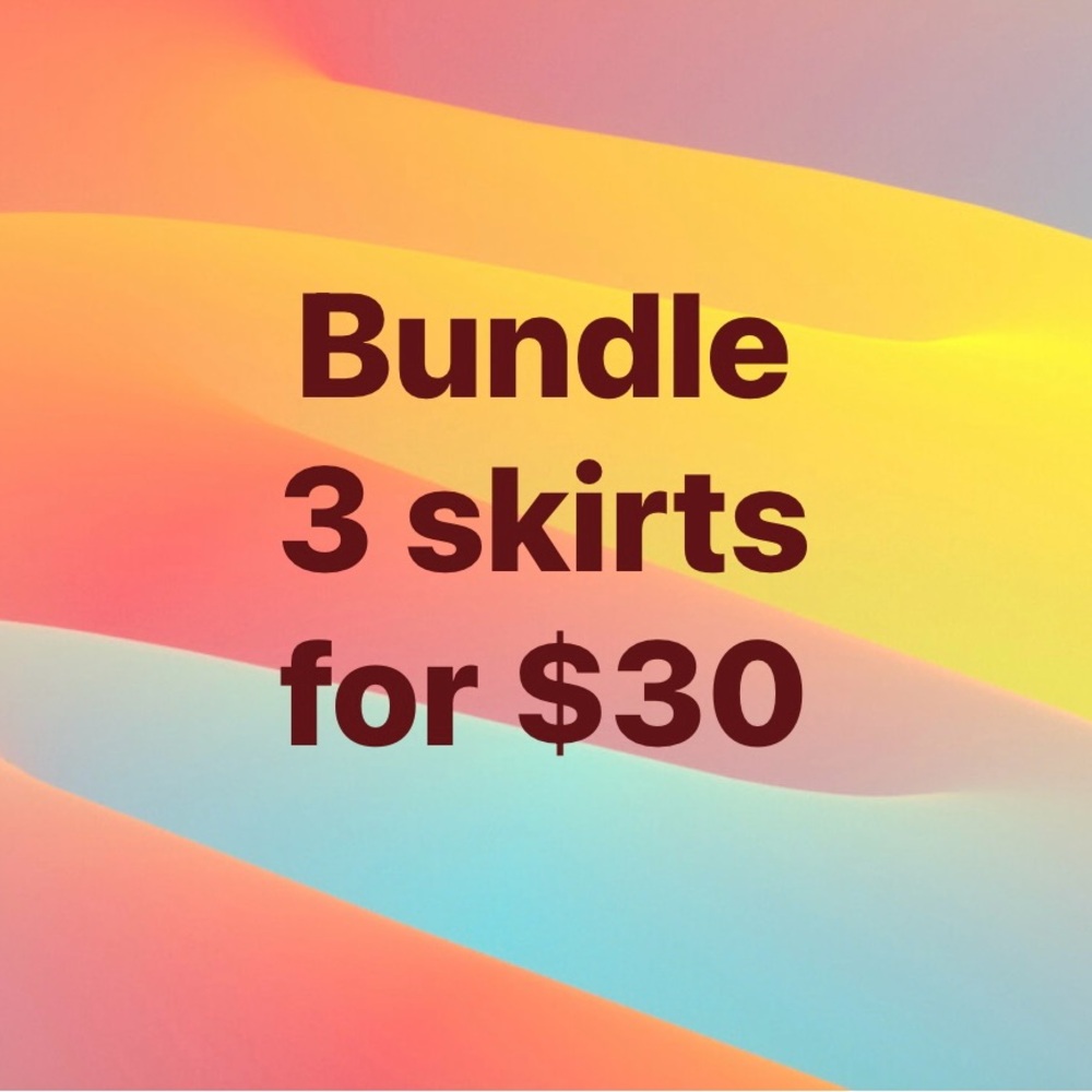 Bundle of 3 Skirts